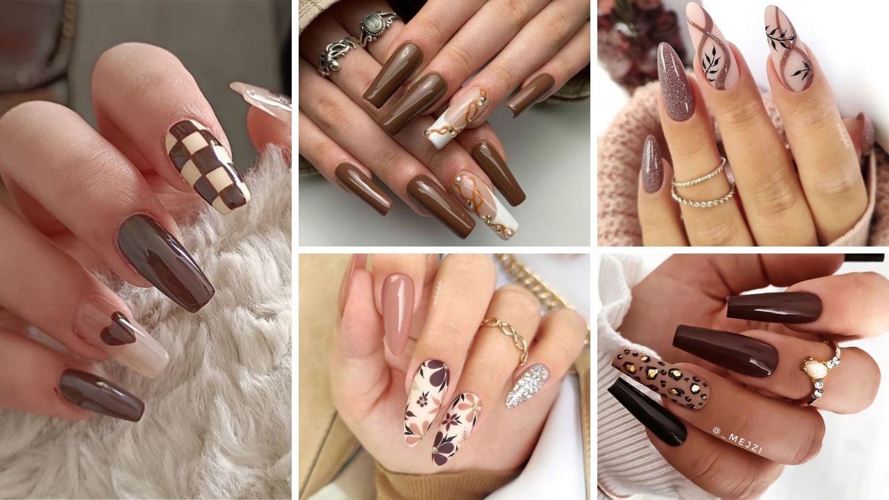 Stunning Simple Brown Nail Designs Brown Nails Bright Cures