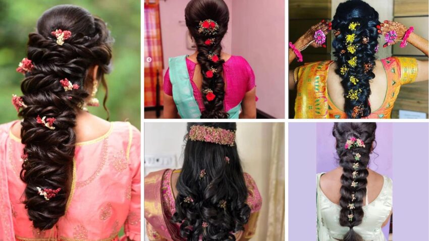 Reception Hairstyle  Reception Hairstyles For Saree  Bright Cures