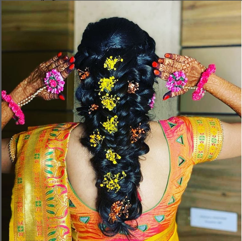 Non-Bridal Hairstyles For The Brides Who Want To Go Off Beat! | Indian bridal  hairstyles, Unique braided hairstyles, Indian wedding hairstyles