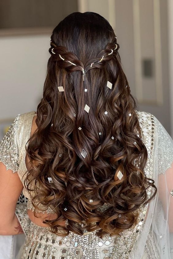 30 Flawless Open Hairstyles For Your Wedding Functions  WeddingBazaar